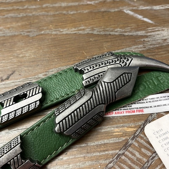 Free People Jungle Collection  Leather Belt with Silver Accents xs/S - Picture 5 of 7